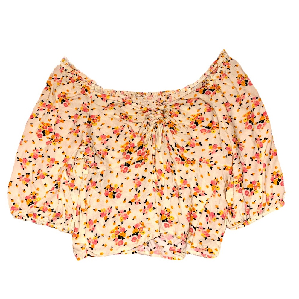 Floral Cinch Top - Picture 1 of 5